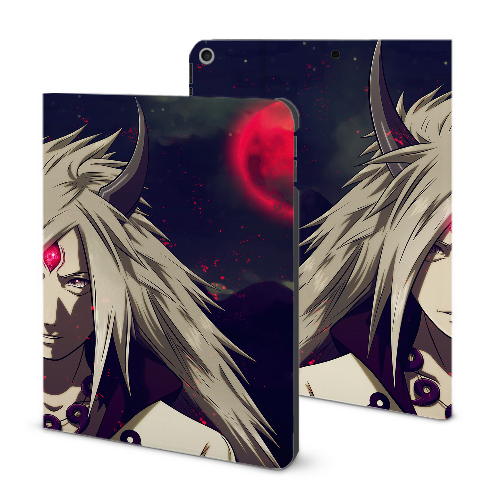 （画像用） NARUTO -ナルト- NARUTO -ナルト- 疾風伝 IPad ケース ブック型 PUレザー TPU 耐衝撃 軽量 薄型 ペン収納なし 全面保護 IPad 各モデル対応